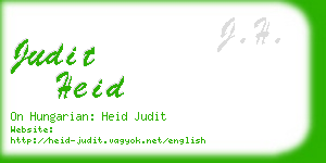 judit heid business card
